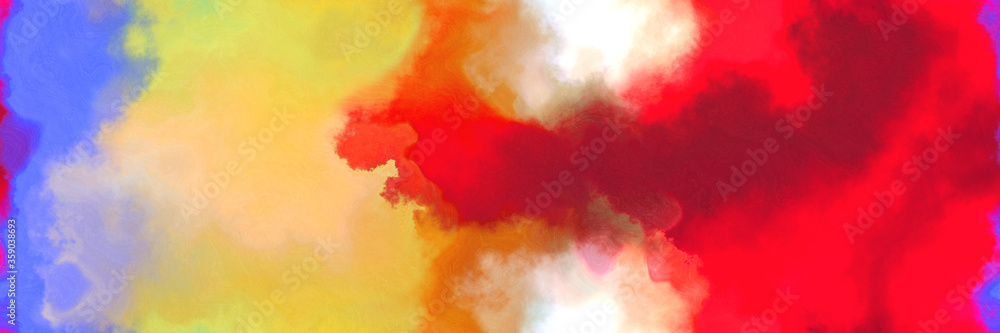 abstract watercolor background with watercolor paint with burly wood, crimson and medium purple colors and space for text or image