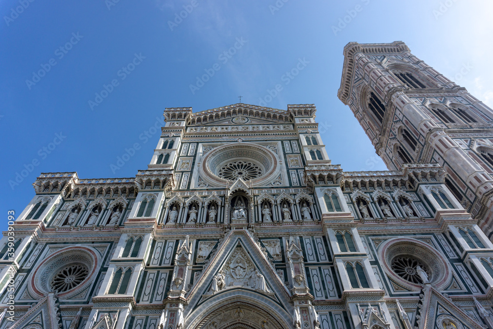 Cathedral of Saint Mary of the Flower, called Cattedrale di Santa Maria del Fiore in Florence Tuscany. Also known Cathedral of Florence or Duomo Di Firenze.