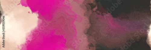 abstract watercolor background with watercolor paint with old mauve  peach puff and medium violet red colors. can be used as web banner or background