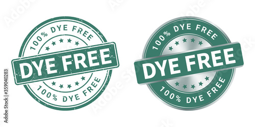 dye free vector grunge stamp and silver label