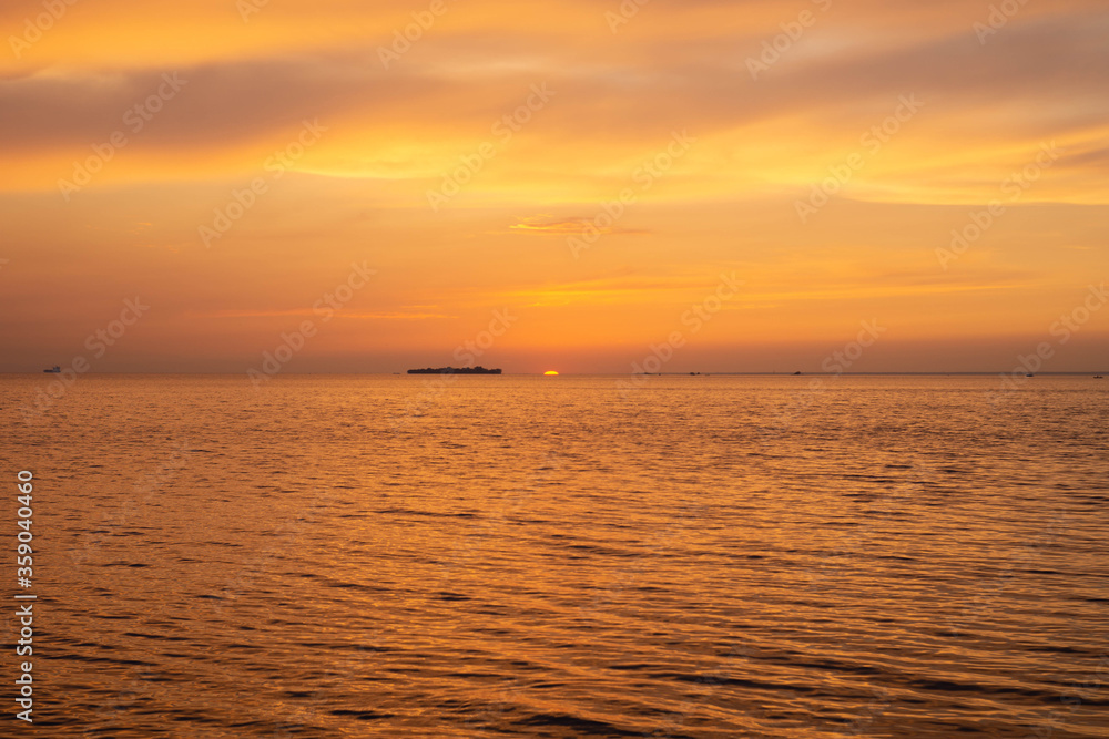 sunset in the Baltic sea sunset in the Baltic sea