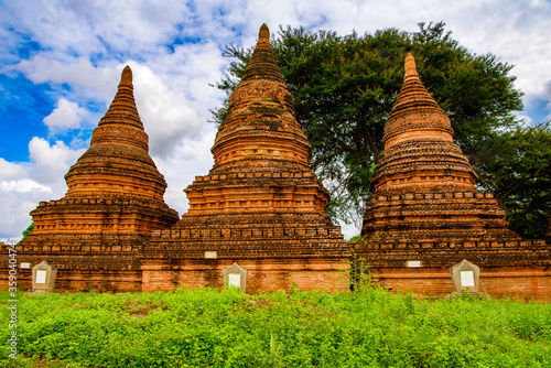 It s Payathonzu Temple  Bagan Archaeological Zone  Burma. One of the main sites of Myanmar.