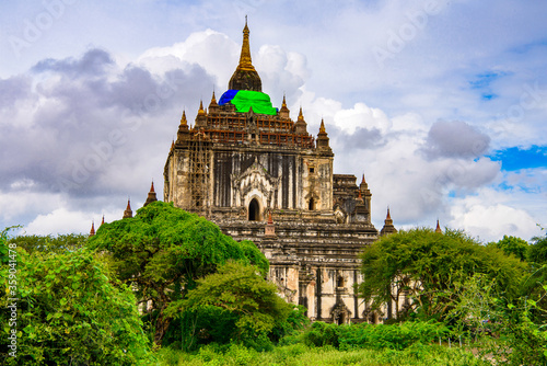 It's Thatbyinnyu Temple, Bagan Archaeological Zone, Burma. One of the main sites of Myanmar. © Anton Ivanov Photo