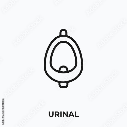 urinal icon vector. urinal sign symbol