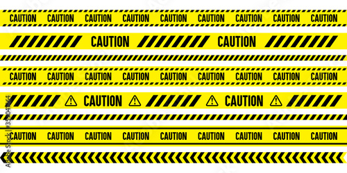caution tape, vector material / warning / danger / keep out