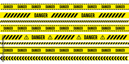 warning danger caution keep out tape, vector material © creamfeeder