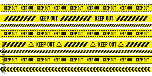 warning danger caution keep out tape, vector material