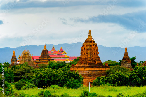 It s Beautiful of the Bagan Archaeological Zone  Burma. One of the main sites of Myanmar.