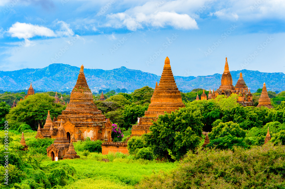 It's Beautiful of the Bagan Archaeological Zone, Burma. One of the main sites of Myanmar.