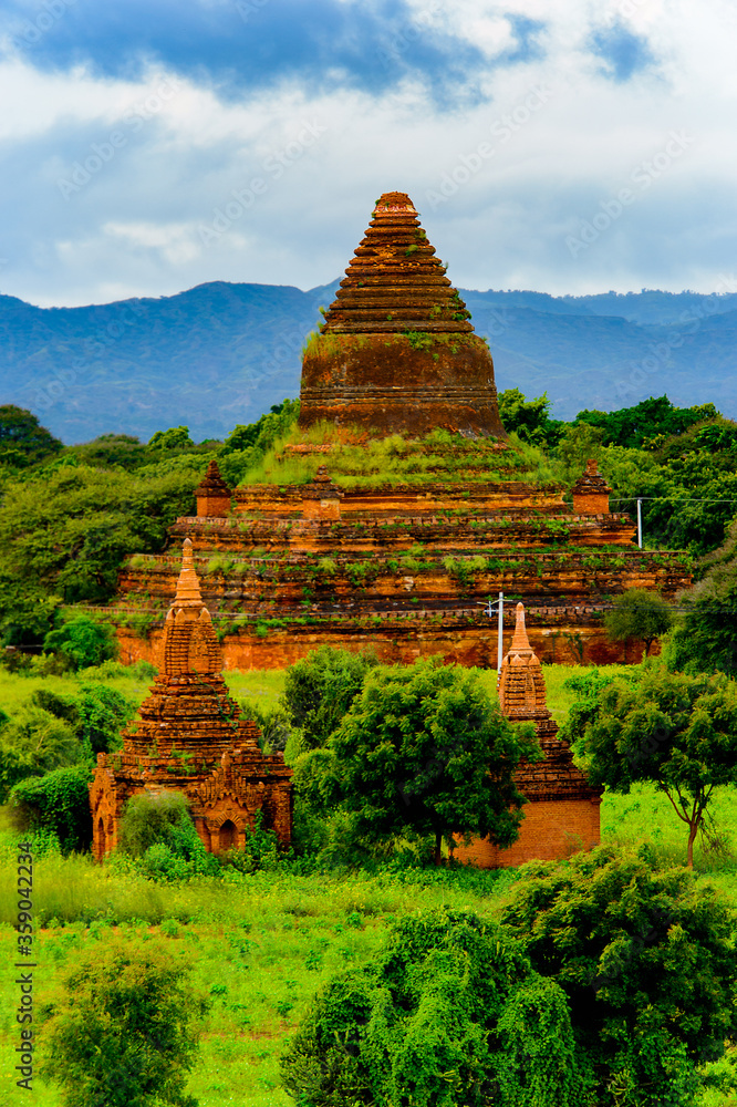 It's Beautiful of the Bagan Archaeological Zone, Burma. One of the main sites of Myanmar.