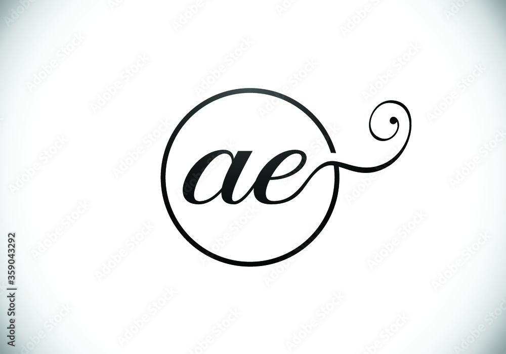 Initial Monogram Letter A E Logo Design Vector Template. A E Letter Logo Design Initial Monogram Letter A E Logo Design Vector Template. A E Letter Logo Design