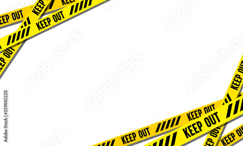 warning danger caution keep out tape, vector material