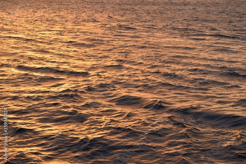 sunset on the sea