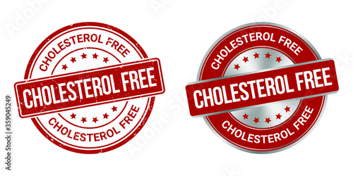 Cholesterol free vector grunge stamp and label