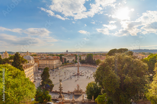 Photography Piazza del Popolo at sunset, Italy