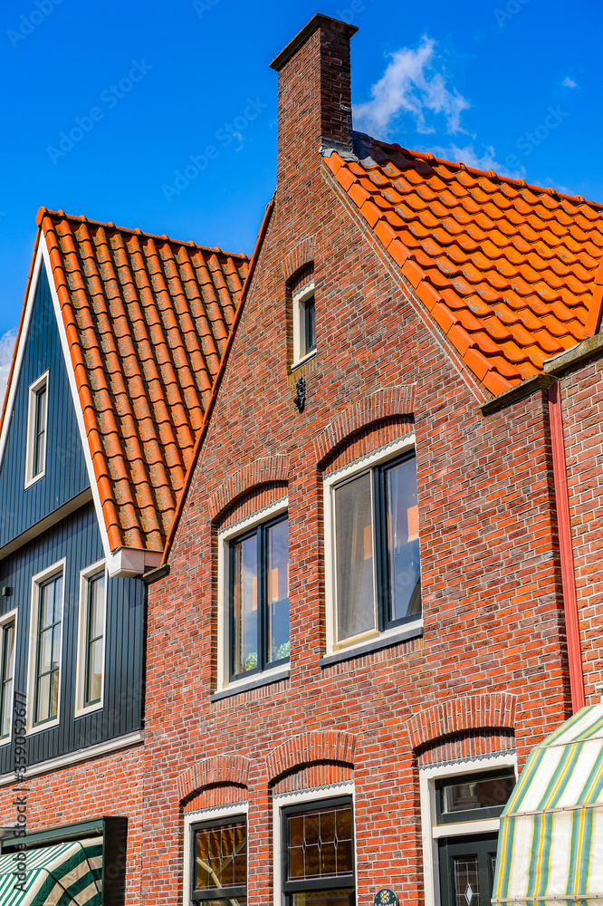 Fototapeta premium It's Typical house in Volendam, North Holland, Netherlands
