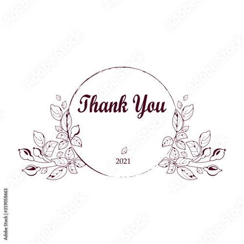 Flower pattern on a white background. Vector image of flowers, buds and leaves. You can use it to print business cards, postcards, price tags, booklets, and invitations. Isolated and editable.