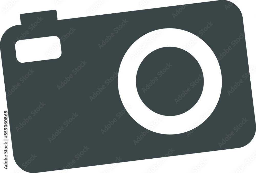 Camera icon black photo symbol isolated vector on white background Camera icon black photo symbol isolated vector on white background