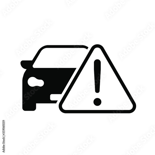 Car warning notification icon isolated on white background auto repair service symbol