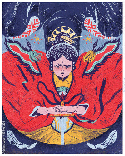 Illustration of woman