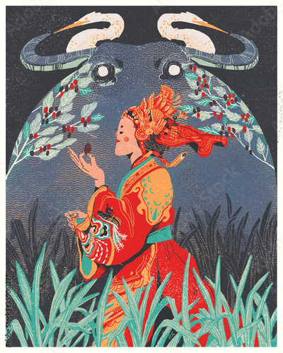 Illustration of woman