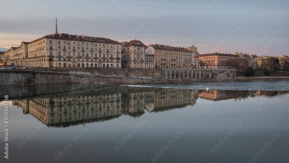 PO river in Turin
