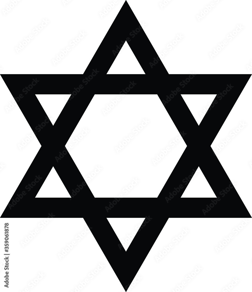 Jewish Star of David icon Jewish tradition biblical symbol isolated vector illustration Israel national sign Jewish Star of David icon Jewish tradition biblical symbol isolated vector illustration Israel national sign
