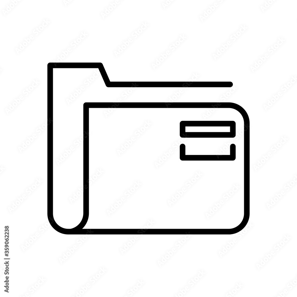 folder file document line style icon folder file document line style icon