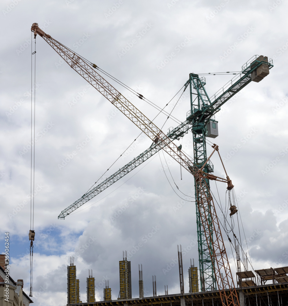 image of a construction site and crane at a construction site image of a construction site and crane at a construction site