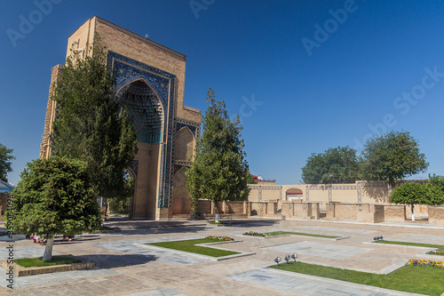 Gate of Gur-e Amir Mausoleum in Samarkand, Uzbekistan