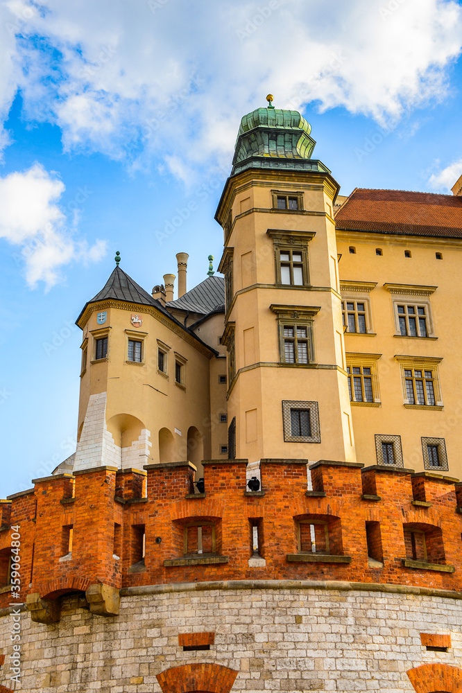 Fototapeta premium It's Part of the Wawel Royal Castle in Krakow, Poland