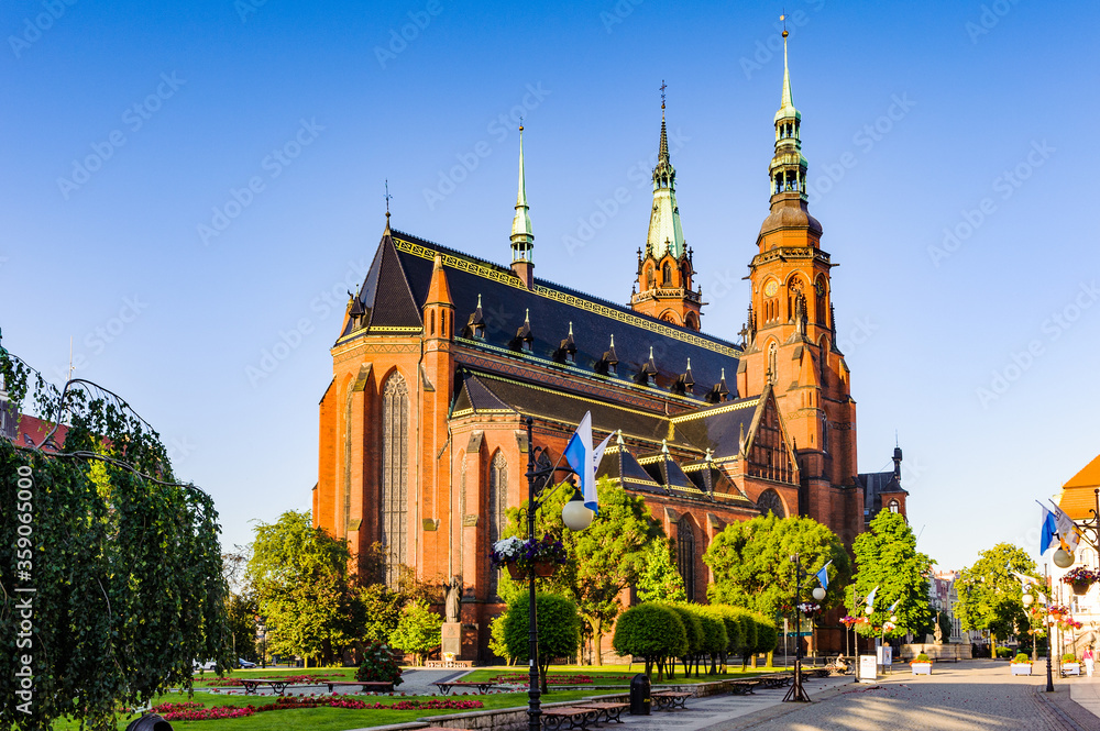 Fototapeta premium It's Saint Paul and Petr cathedral in Legnica in Poland.