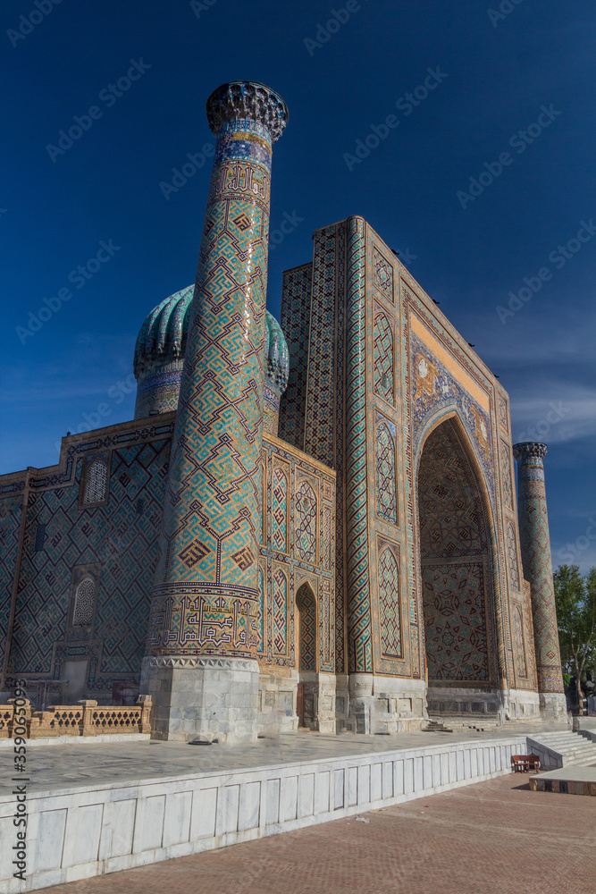 Sher Dor Madrasa in Samarkand, Uzbekistan