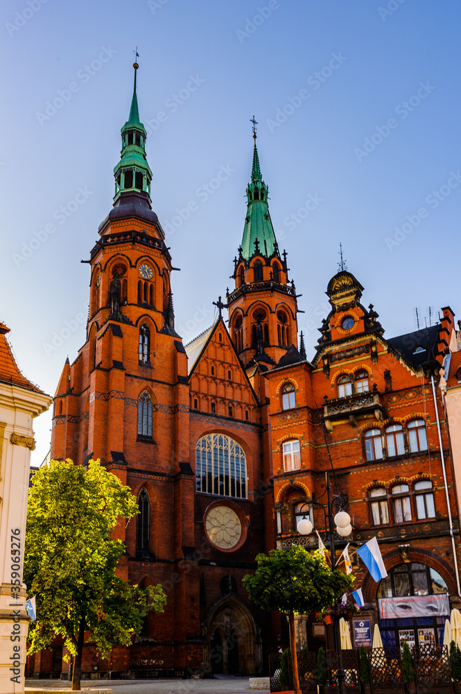 It's St Paul and Petr cathedral in Legnica in Poland. It's St Paul and Petr cathedral in Legnica in Poland.