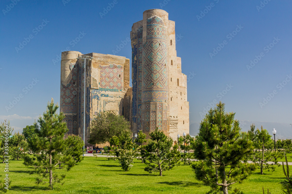 Ruins of Ak Saray palace in Shahrisabz, Uzbekistan