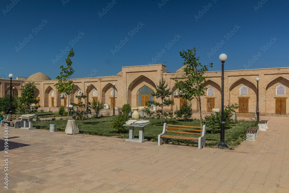 Courtyard of Chubin Madrasa in Shahrisabz, Uzbekistan