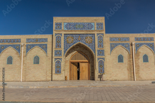 Decorative wall of Koba caravanserai in Shahrisabz, Uzbekistan