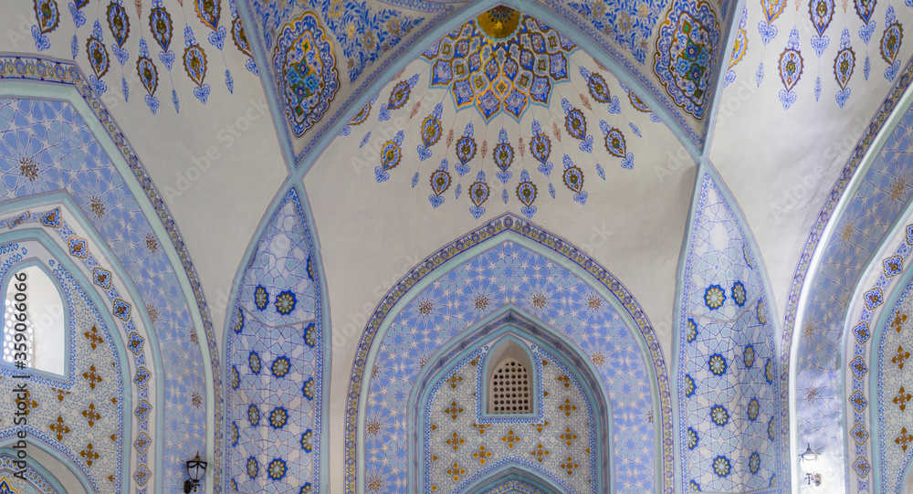 Interior of the Mausoleum of Sheikh Shamseddin Kulyal in Dorut Tilavat complex in Shahrisabz, Uzbekistan