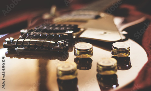Photography Electric guitar in case