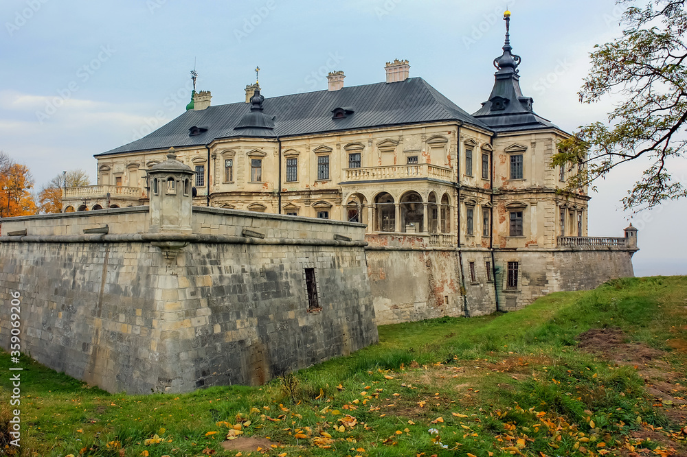 Old Pidhirtsi Castle is a residential castle-fortress located in western Ukraine, eighty kilometers east of Lviv, village Podgortsy Old Pidhirtsi Castle is a residential castle-fortress located in western Ukraine, eighty kilometers east of Lviv, village Podgortsy