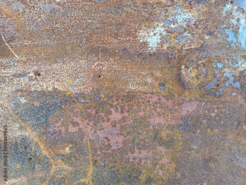 the texture of rusty metal with paint peeling off from time the texture of rusty metal with paint peeling off from time