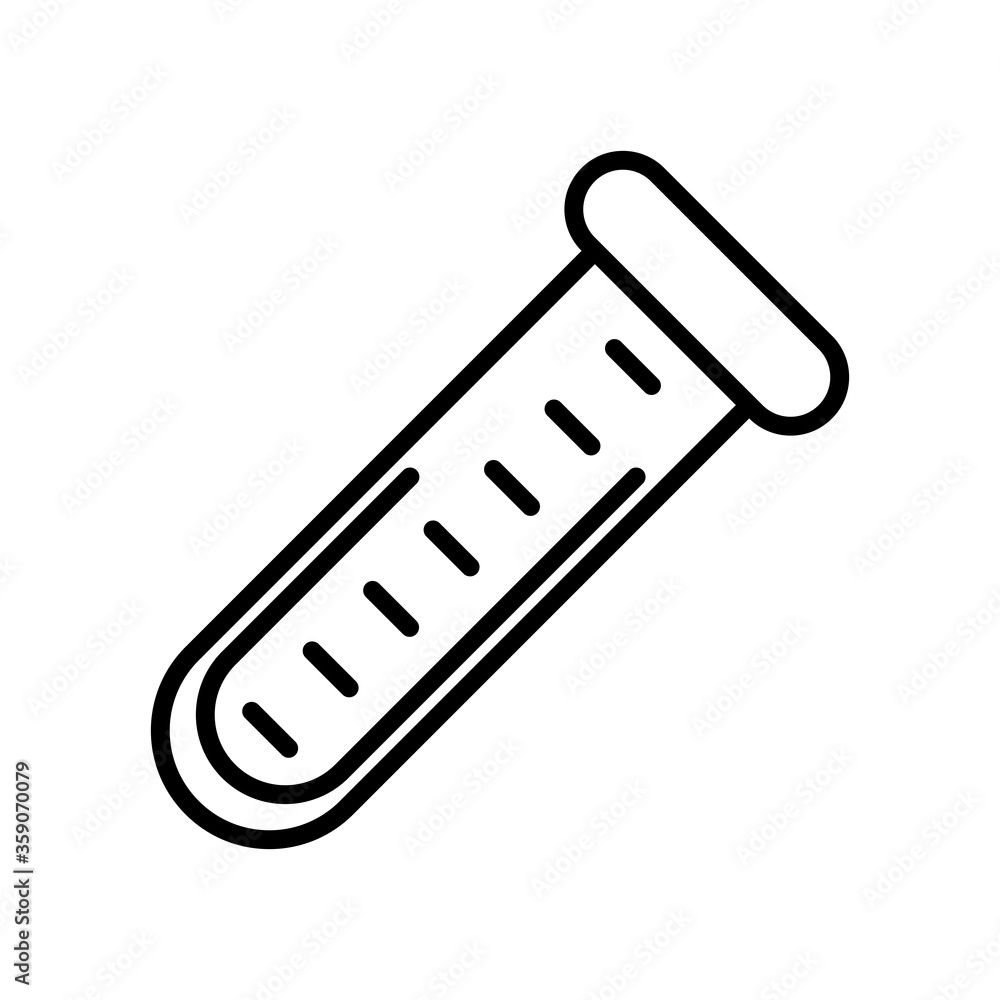 tube test laboratory isolated icon tube test laboratory isolated icon