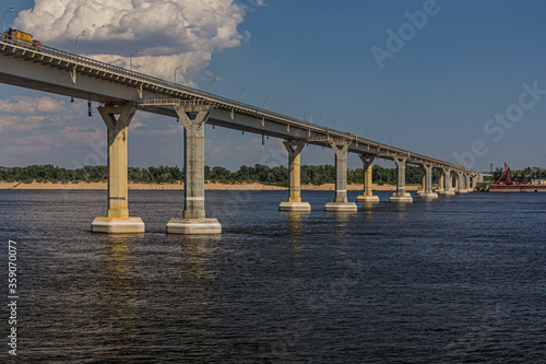 Volgorad - Krasnoslobodsk bridge over Volga river, Russia © Matyas Rehak