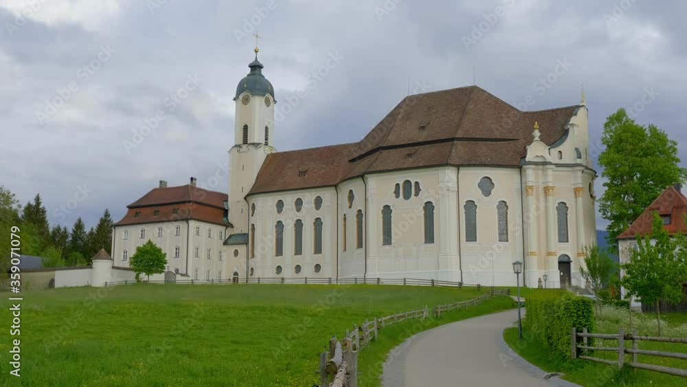 World famous Church of Wies called Wieskirche at Steingaden, Bavaria, Germany World famous Church of Wies called Wieskirche at Steingaden, Bavaria, Germany