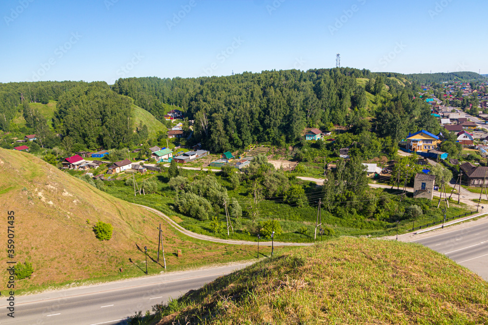 View of the landscape of Tobolsk, Russia
