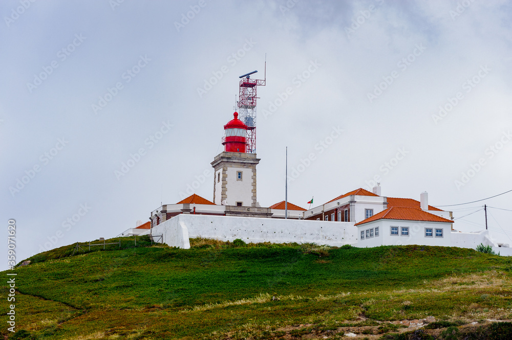 It's Lighthouse of Cabo da Roca, the westernmost extent of continental Europe (Euroasia)