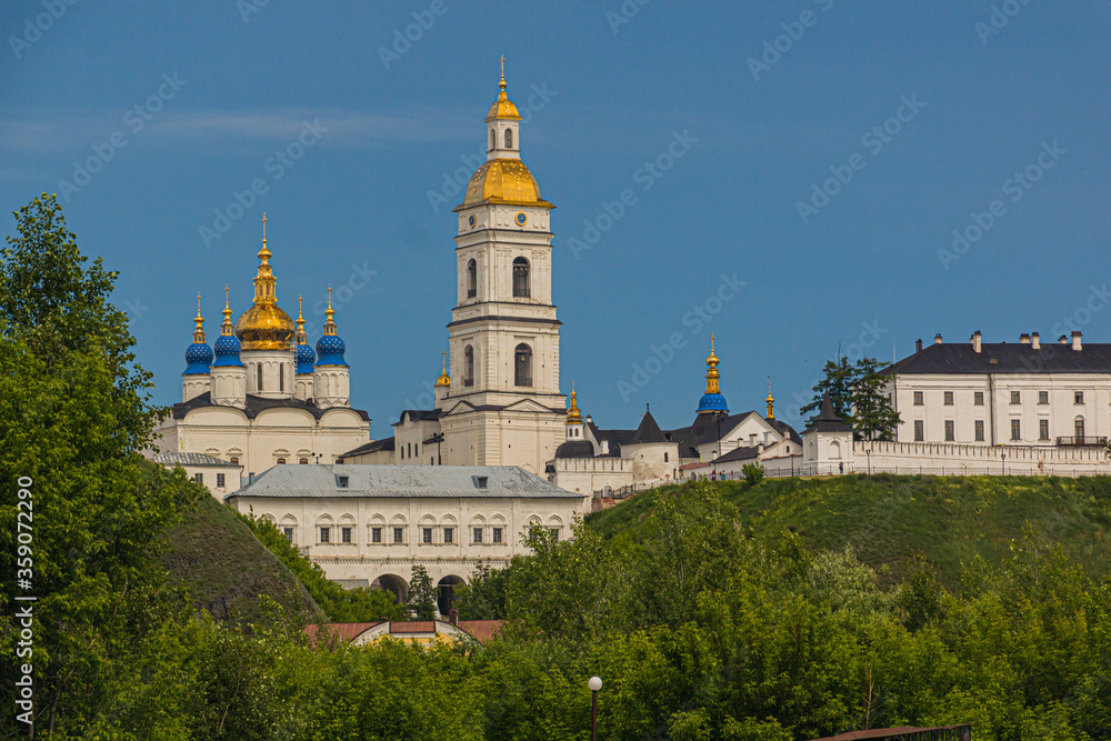 View of Kremlin in Tobolsk, Russia