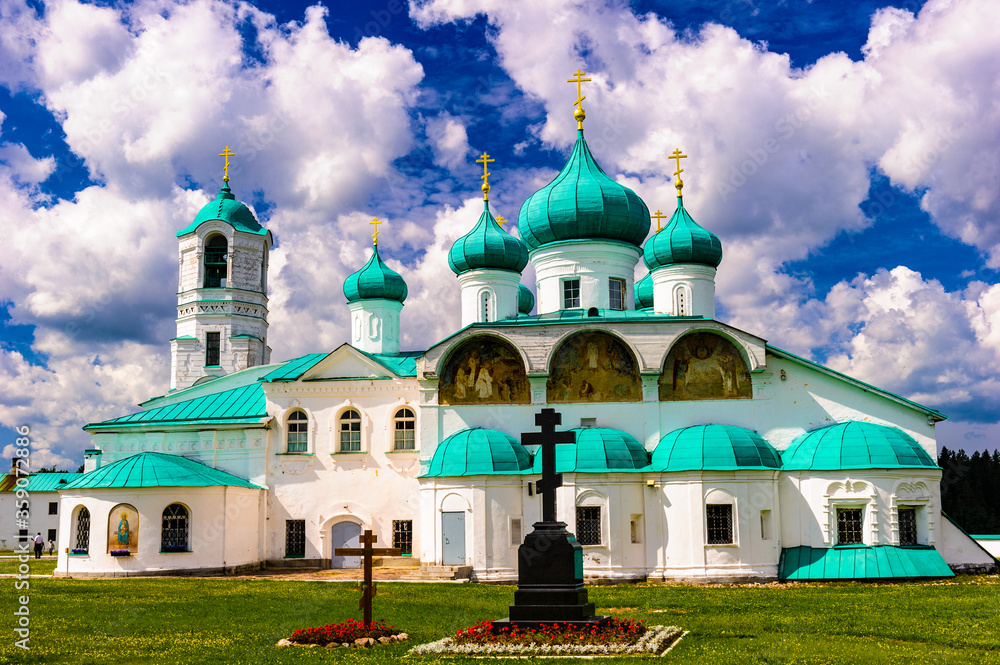 It's Russian Orthodox monastery, Alexander-Svirsky Monastery