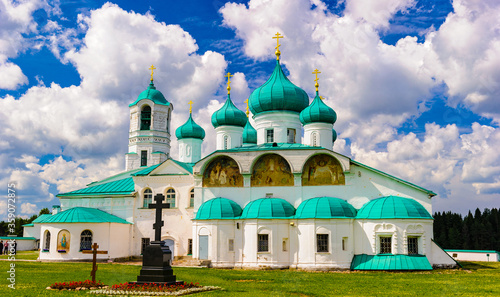 It's Russian Orthodox monastery, Alexander-Svirsky Monastery