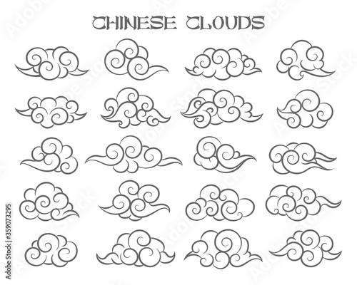 Chinese Clouds Set